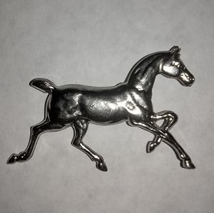 Sterling Silver Horse Brooch